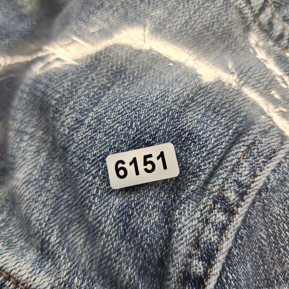 Womens J.Crew Indigo Blue Denim Trucker Jacket Button Up Cotton Classic Style M - Picture 12 of 12